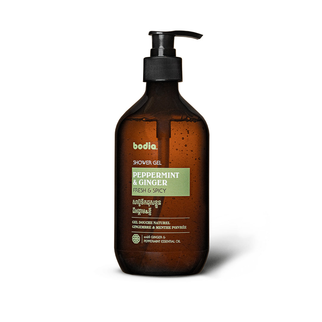 bodia. Natural Shower Gel Peppermint & Ginger 500ML